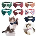 thumbnail image 1 of Cat Collar Breakaway With Cute Bow Tie And Bell Plaid For Adjustable Safety, 1 of 4