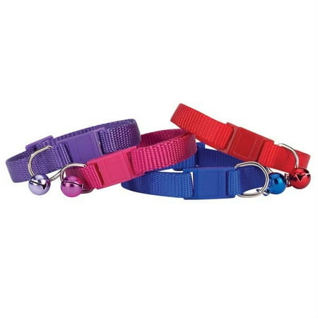 Cat Collar Bulk Packs Breakaway Safety Buckle Jingle Bell Pet Rescue Vet clinic (100 Collars)