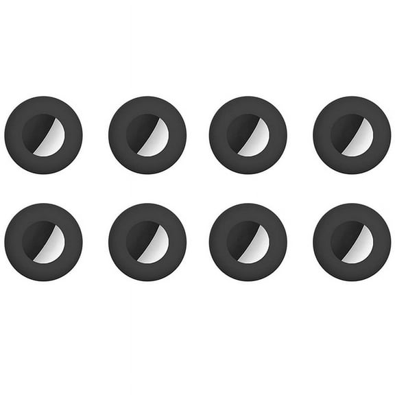 Cat Collar Holder, for Air Tag Cat Collar Holder Compatible for GPS Tracker, 8Pack Case Cover Black