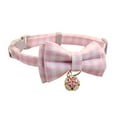 thumbnail image 1 of Cat Collar for Stylish & Safe Pet Accessory - Adjustable Breakaway Buckle with Bells and Tassel Bow Tie Design, 1 of 1