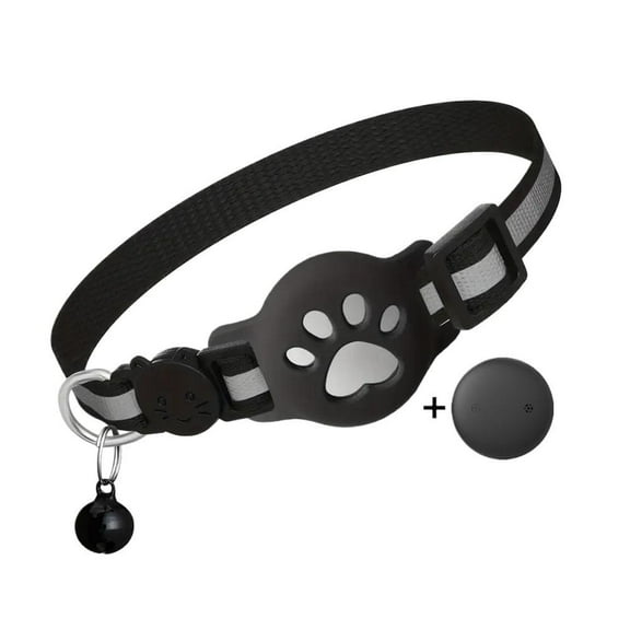 Cat Collar with GPS Tracker - Lightweight, Adjustable, Reflective