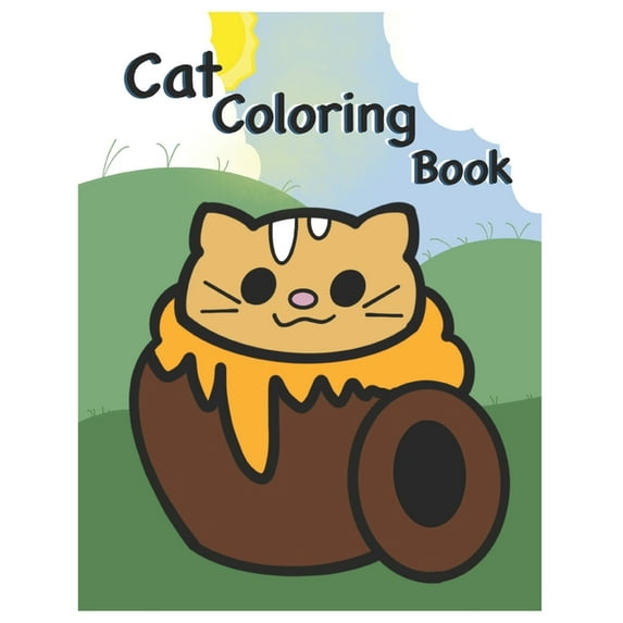 Cat Coloring Book: This is the perfect funny coloring book for all kids to express their creativity, relaxation and fun (Paperback)