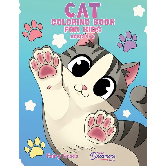 Cat Coloring Book for Kids Ages 4-8: Cute and Adorable Cartoon Cats and Kittens, (Paperback)