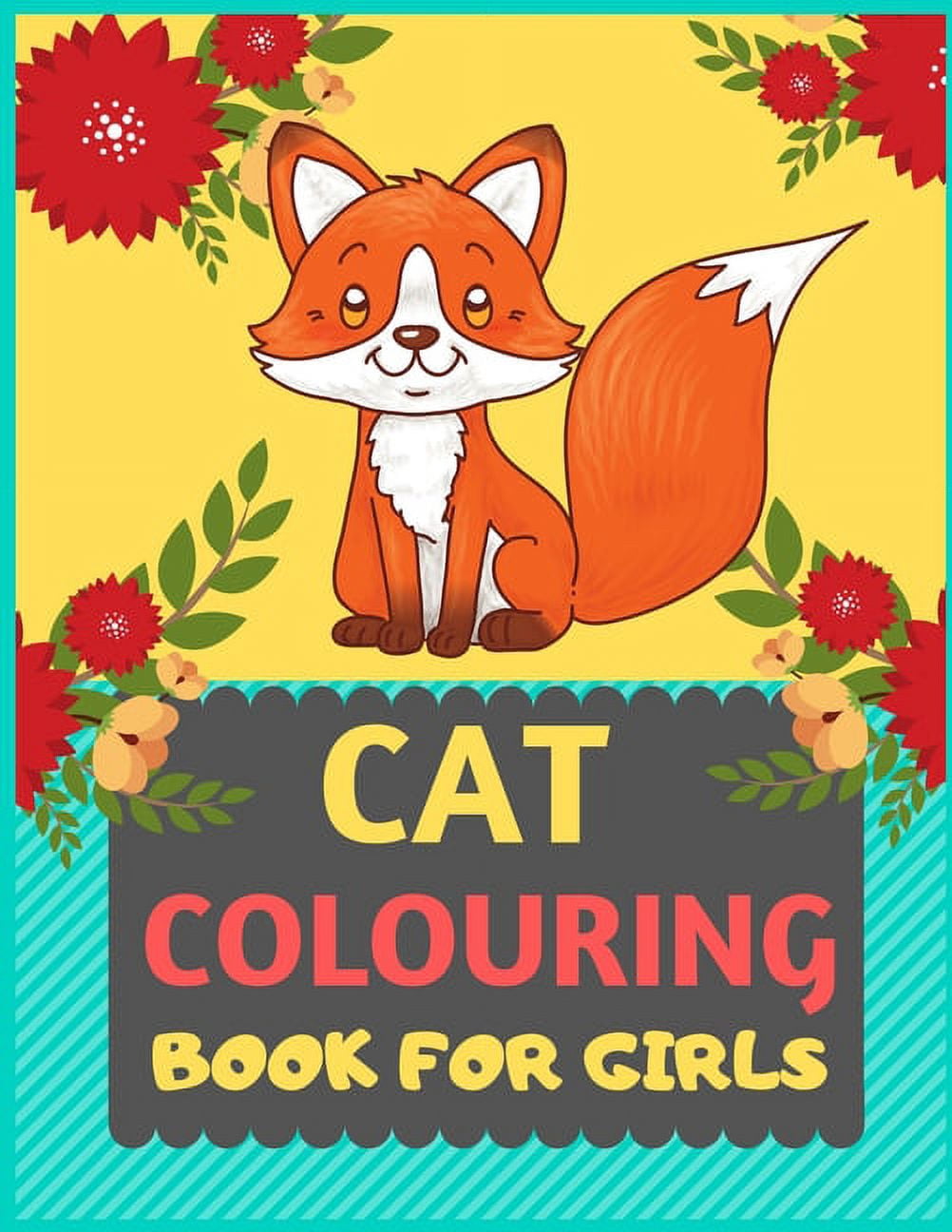 Cat Colouring Book For Girls : Cat coloring book for kids & toddlers -Cat coloring books for ...