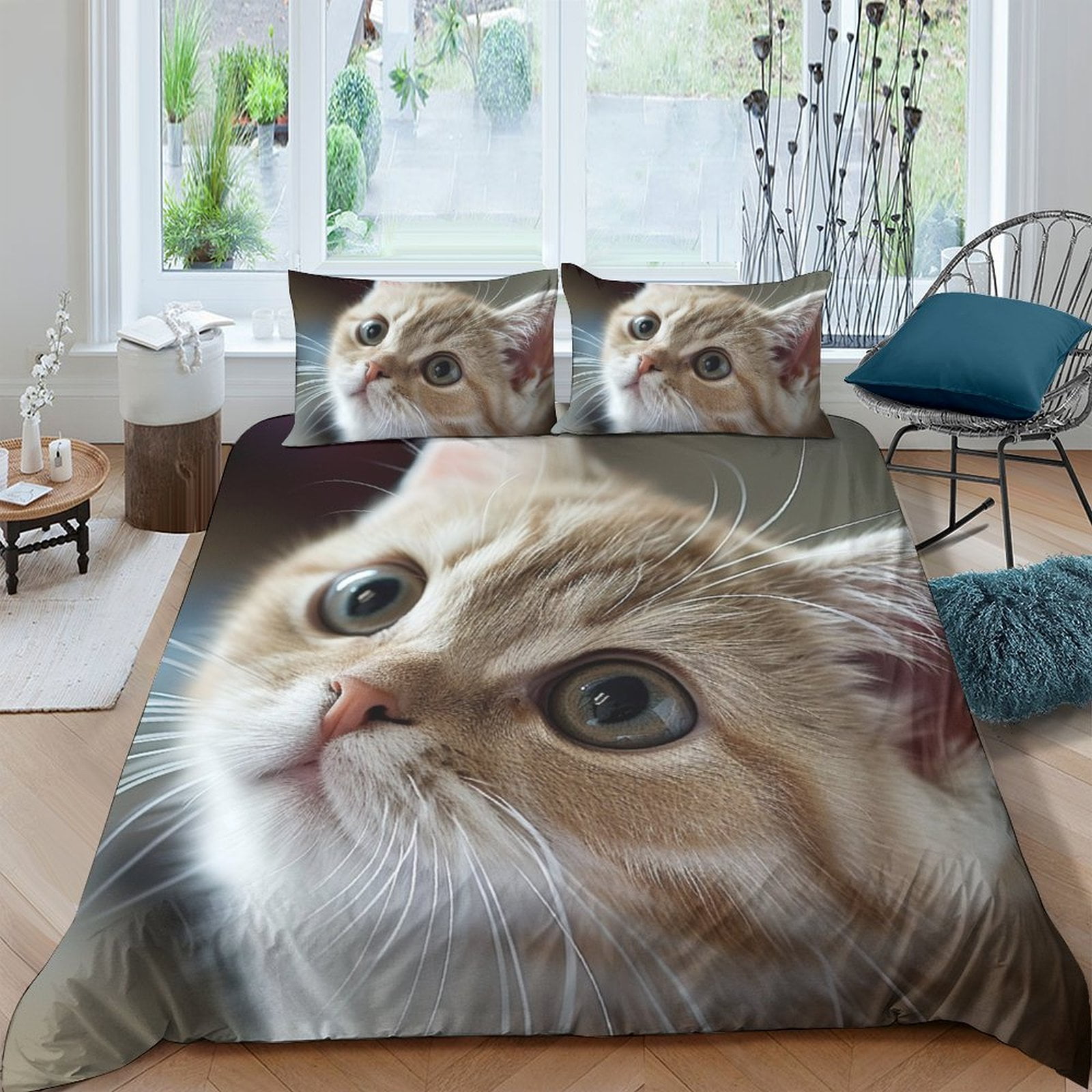 Cat Comforter Covers Bedding Set 3D Printed Duvet Cover Quilt Cover