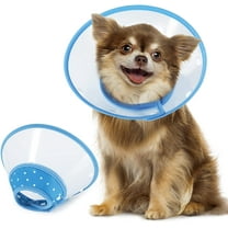 Cat Cone, 9.6in Adjustable Pet Cone Pet Recovery Collar for after Surgery Anti-Bite&Lick( Blue)
