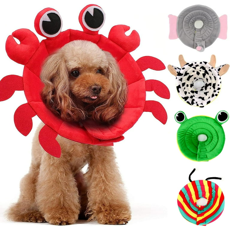 Cat Cone Collar,Cute Crab Shape Elizabethan e Collar for Cat and