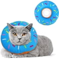 thumbnail image 1 of Cat Cone Collar Soft, Adjustable Cat Recovery Collar Cute Donut Kitten Cone to Stop Licking, Surgery Recovery Elizabethan Collars for Kitten Cats Puppy, 1 of 1