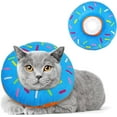 thumbnail image 1 of Cat Cone Collar Soft, Adjustable Cat Recovery Collar Cute Donut Kitten Cone to Stop Licking, Surgery Recovery Elizabethan Collars for Kitten Cats Puppy, 1 of 6