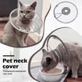 thumbnail image 1 of Cat Cone Collar Soft, Clear Pet Cone, Elizabethan Collar for Cats, Lightweight E-Collar for Post Surgery Recovery, Anti Lick Wound Care for Small Medium Large Cats, Advanced Gray, 1 of 6