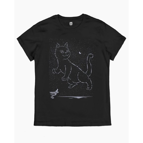 Cat Constellation T-Shirt Australia Online colour_black