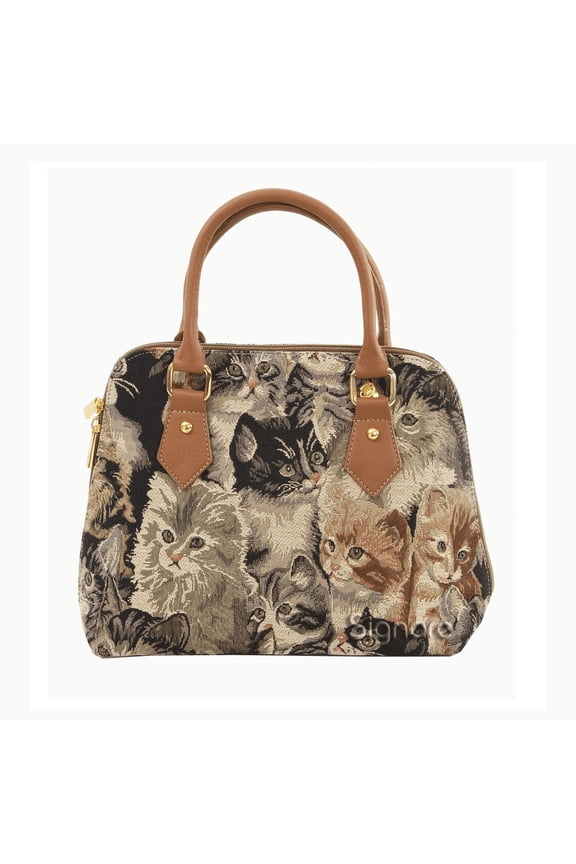 Cat Convertible Top Handle Purse Bag