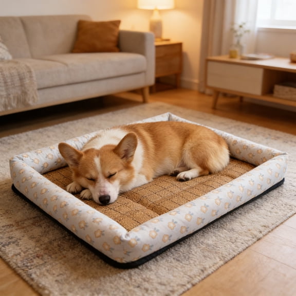 Cat Cooling Mat Auto Chilling Gel Infused, Portable Anti‑Slip Non‑Toxic Ice Silk Pad, Floor Guard Pet Chilling Mat for Dogs