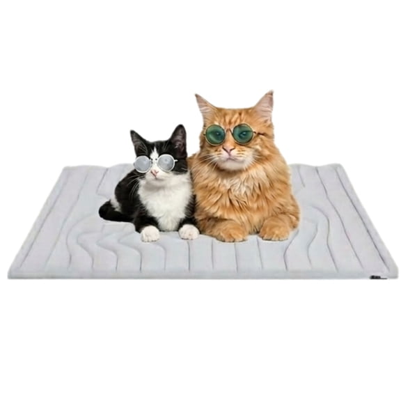 Cat Cooling Mat, Double-Sided Portable Cat Cool Bed for Summer Non-Slip Washable