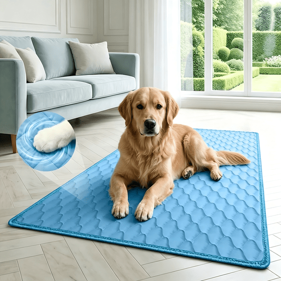 Cat Cooling Mat Outdoor, Indoor Cooling Pad for Cats, Comfort Dog Cooling Mats, Pet Cooling Mat for Cats, Easy Clean Breathable Pet Cooling Pad for Summer Home Patio Vehicle Daily Use