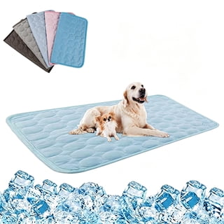 Cat Cooling Mat, Self Cooling Pet Mat with Non Slip Base and Washable Ice Silk Cover for Cats and Small Dogs