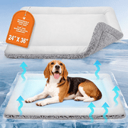 HeariCro Cat &amp; Small Dog Cooling Mat, Reversible Self-Warming Bed, Plush Fleece &amp; Ice Silk, 24 x 36 in deal from Walmart