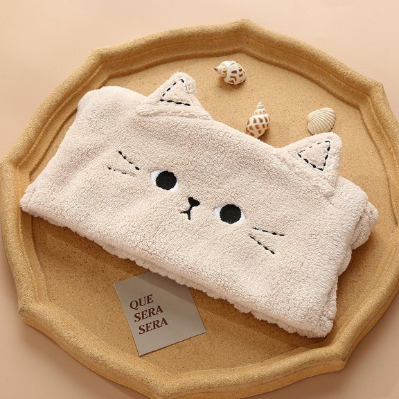 Cat Coral Fleece Head Bands for Women Cute Soft Hair Bows Headband Hairbands Wash Face Make Up Turbans Bandage Girls Accessories