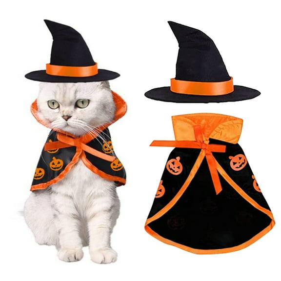 Cat Costume Pet Wizard Clothes Witch Cosplay Cloak for Cats and Puppy