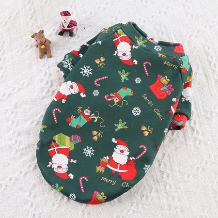 Cat Cotton Clothes Funny Autumn and Winter Old Man Elk Snow
