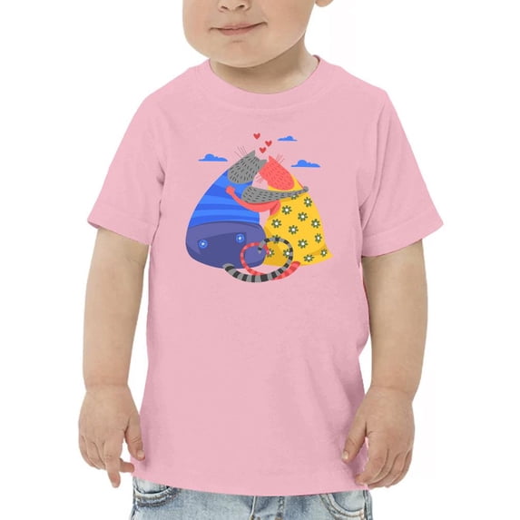 Cat Couple In Love T-Shirt Toddler -Image by Shutterstock, 3 Toddler
