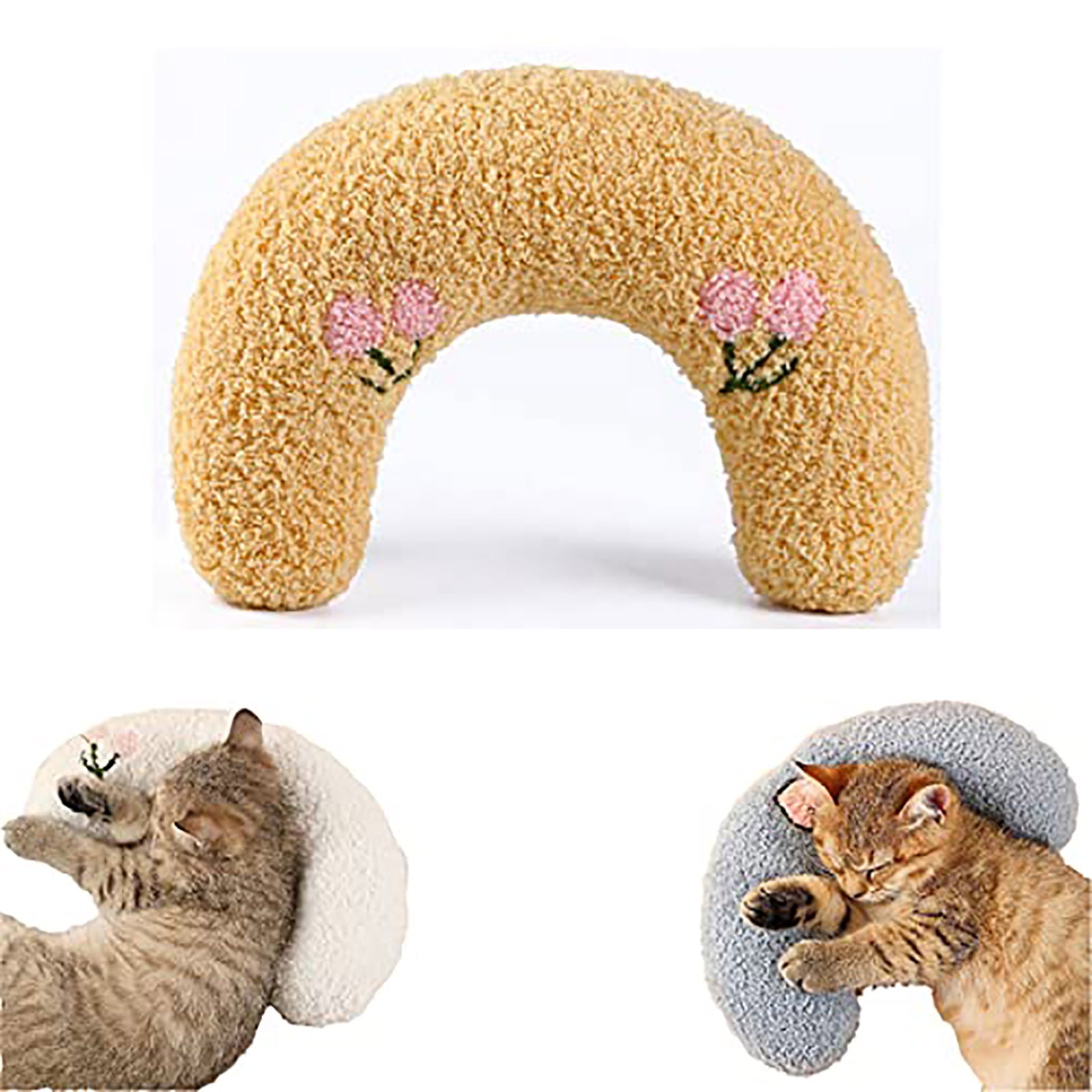 Cat Cozy Pillow 2023 New Cat Pillows For Indoor Cats Soft Fluffy Cat Calming Pillows Pet Sleeping Comp Pet Clothes and Accessories Walmart