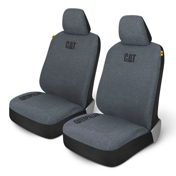 Cat CozyBlend Car Seat Covers, Blue Heather - Premium Jersey Fabric Seat Covers for Cars Trucks SUV, Universal Fit