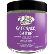 Cat Crack Catnip, Zoomie-Inducing Cat Nip For Cats, North American Made & 100% Natural, Safe & Non-Addictive Catnip Treats for Supplement Catnip Toys, Cat Supplies, & Catnip Spray (1 Cup)