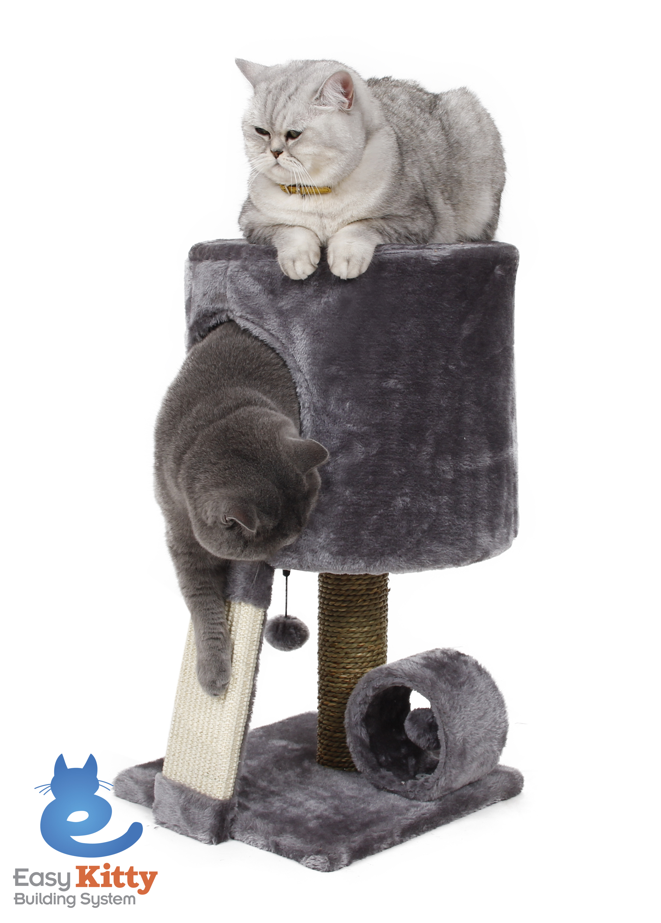 Cat Craft 23-in Cat Tree & Condo Scratching Post Tower, Gray - image 1 of 6