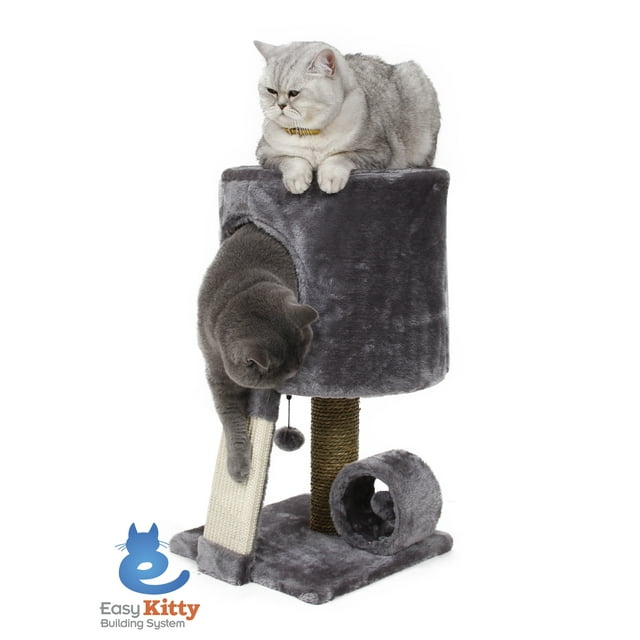 Cat Craft 23-in Cat Tree & Condo Scratching Post Tower, Gray