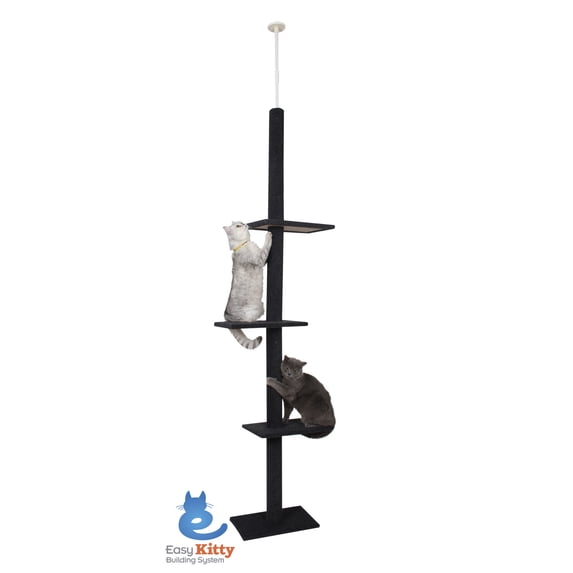 Cat Craft Cat Tree & Scratching Post Tower, Gray, 90 in