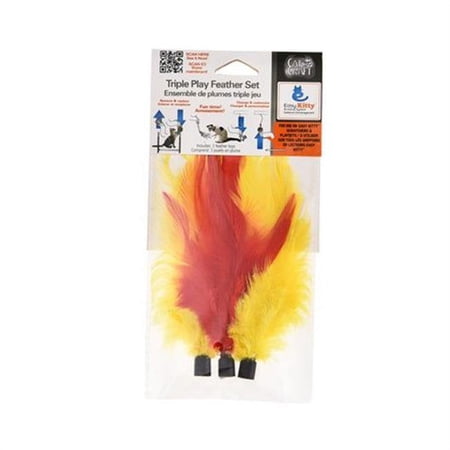 Cat Craft Triple Play Feather Cat Toys Set (9 Count)