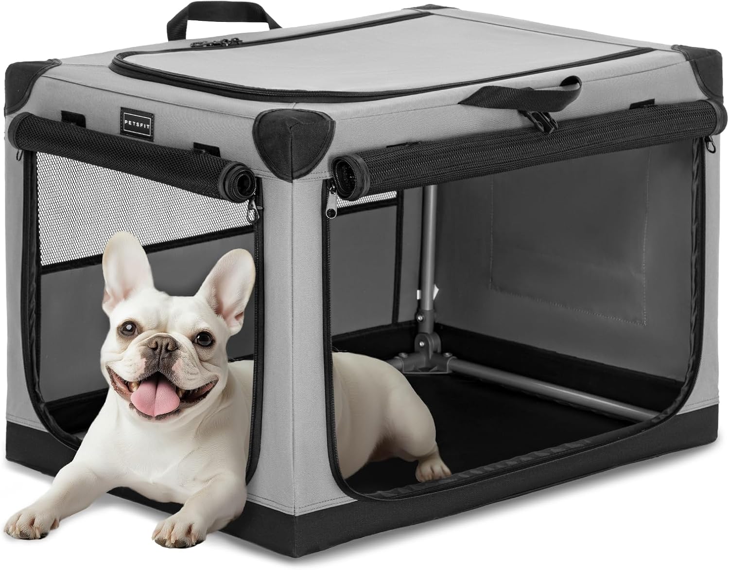 Cat Crate - 20 Inch Lightweight, Easy Setup, Sturdy Portable Dog Crate ... - Easy To Set Up Portable Dog Crate