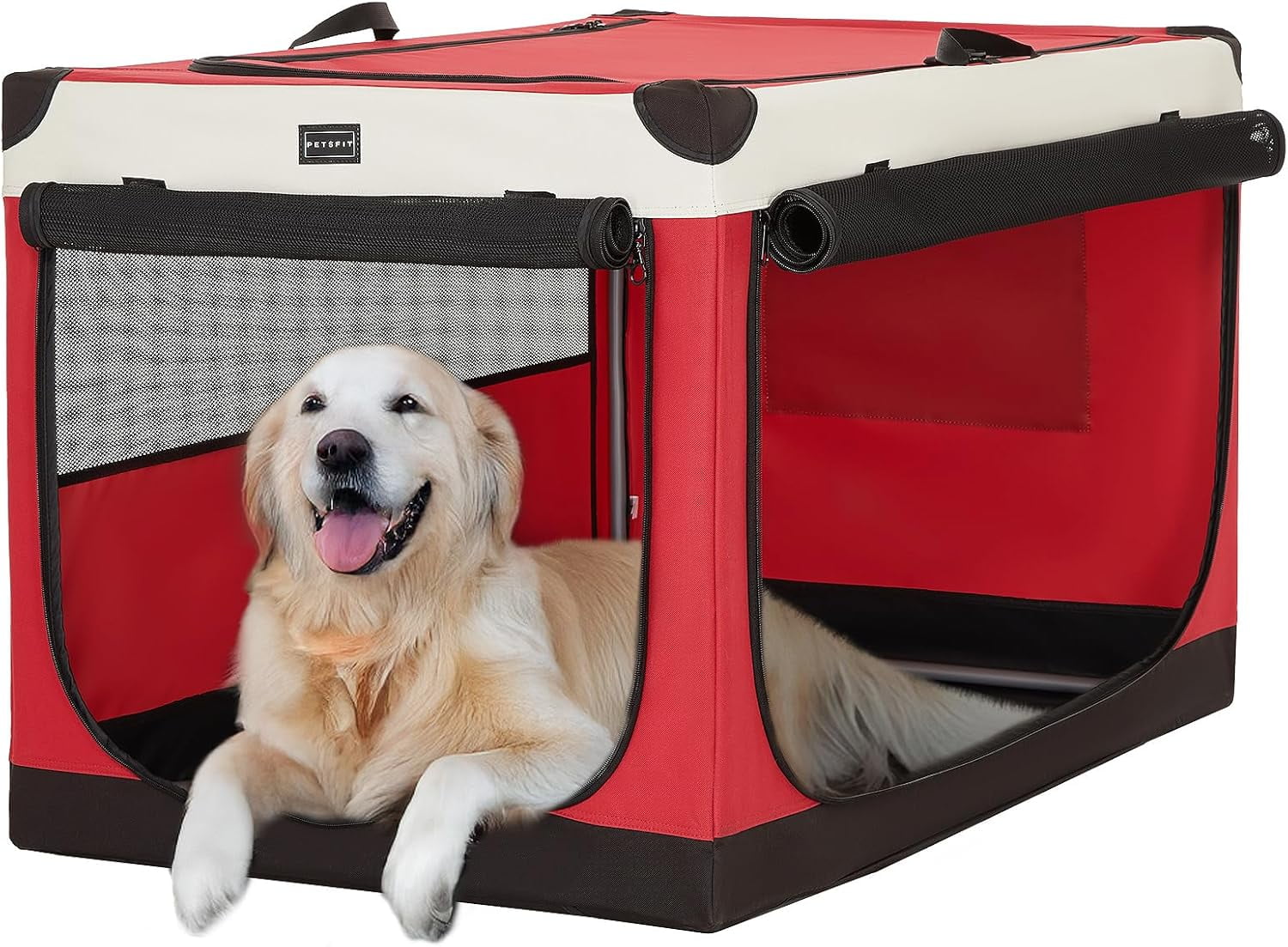 Image showcasing Cat Crate - 20 Inch Lightweight, Easy Setup, Sturdy Portable Dog Crate ...