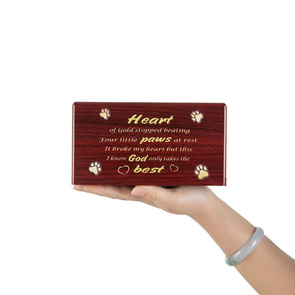 Cat Cremation Urn for Ashes Pet Funeral Cremation Box Memorial Cat Coffins Box