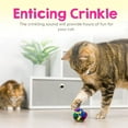 thumbnail image 1 of Cat Crinkle Ball Toy – 50-Pack of 1.5" Soft, Lightweight Kitten and Cat Toys – Sparkly, Crinkly, , Safe and Interactive for Indoor Play, Batting, Chasing, Fetch, Training and Daily Exercise, 1 of 5