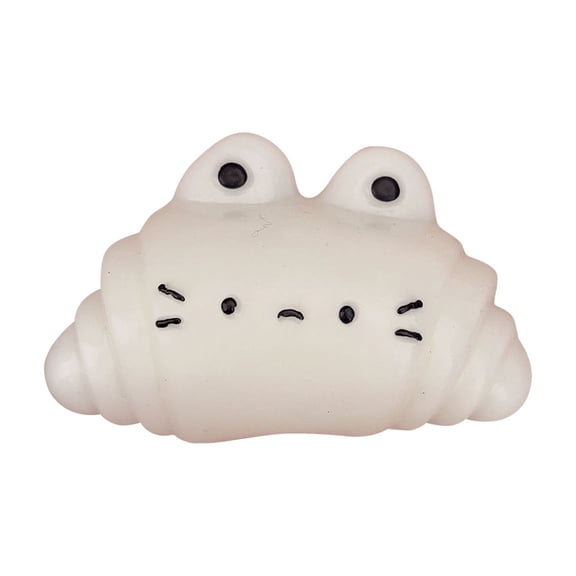 Cat Croissant Squishy Fidget Toys for Adults Imitation Mud Feel Silicone Soft Slow Rebound High Aesthetic Desktop Tactile Accessory Multi Color 1 Pack