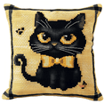 thumbnail image 1 of Cat Cross Stitch Pillow Case Kits for Adults，Cross Stitch Kits for Beginners , 45x45cm，Hand Embroidery Kits, Needlepoint Kits for Adults, 1 of 7