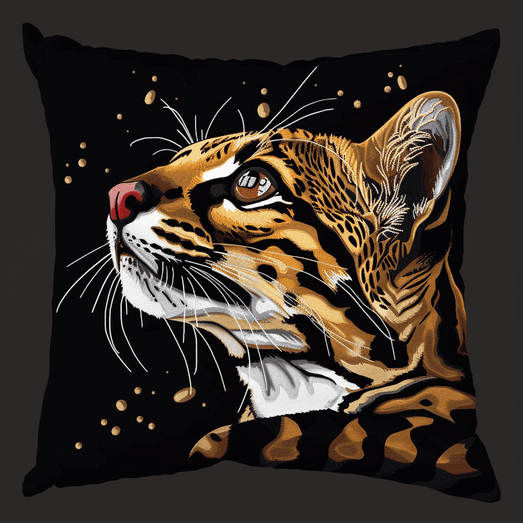 Cat Cross Stitch Pillow Cover Kit , 17.72" x 17.72" , Cross Stitch Kits Stamped (11 Count)