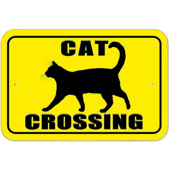 Cat Crossing Sign