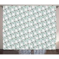 thumbnail image 1 of Ambesonne Cat Curtains 2 Panel Set, Feline with Rainbow Tail, 108" x 63", Multicolor, 1 of 3