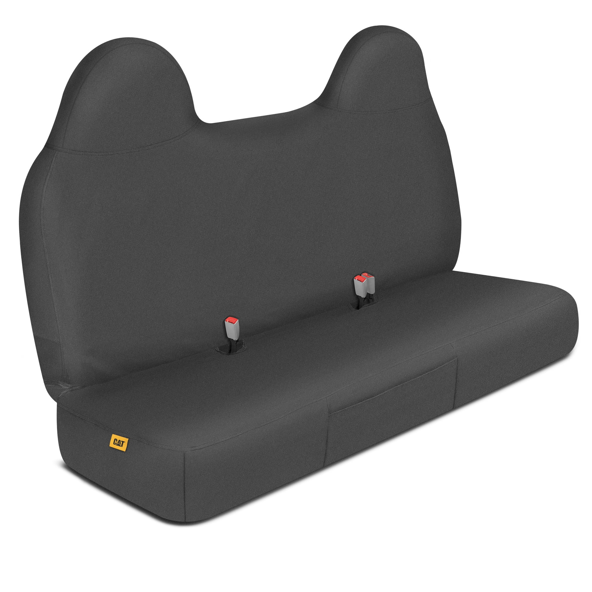 Cat® Custom Fit Front Bench Seat Cover for Ford F250 / F350 / F450 / F550 (1999-2007) - Durable Oxford Black Truck Seat Cover with Utility Pockets, Ford F250 Super Duty Interior Cover