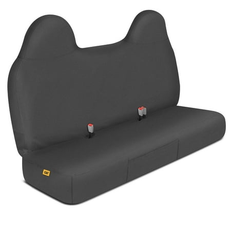 Cat® Custom Fit Front Bench Seat Cover for Ford F250 / F350 / F450 / F550 (1999-2007) - Durable Oxford Black Truck Seat Cover with Utility Pockets, Ford F250 Super Duty Interior Cover