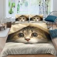 Cat, Cute Comforter Covers Bedding Set 3D Printed Duvet Cover Quilt