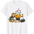 thumbnail image 1 of Cat Cute Kitty Pile Cats Anime Kawaii Neko Gift Unisex T-Shirt for Men Women Kids Toddler, 1 of 5