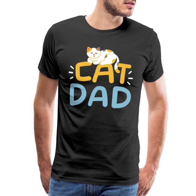 Cat Dad Cat Owner Cat Lover Father Men's Premium TShirt