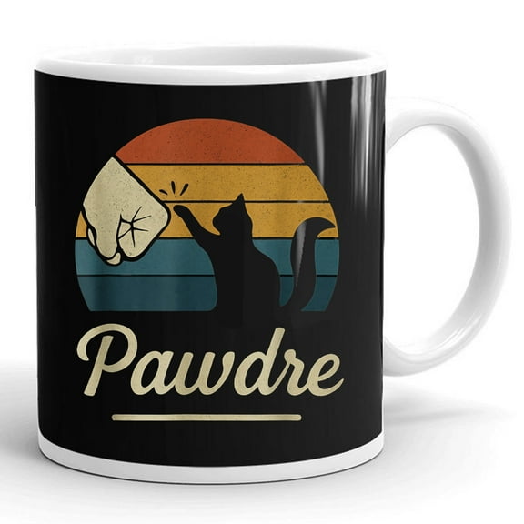 Cat Dad Daddy Paw Cats Lover Owner Gift Ceramic Mug 11oz (White;11oz)