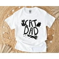 thumbnail image 1 of Cat Dad Dark Font Version Clean Minimal Pet Owner Style T-Shirt , Hoodie , Sweatshirt, for men & women, up to size 5XL., 1 of 3