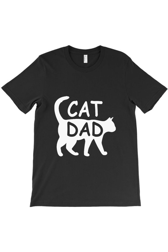 Cat Dad Funny Father's Day Kitty Daddy Papa Christmas Graphic H7608 Unisex T-Shirt, Up to 5XL Available
