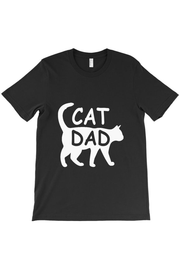 Cat Dad Funny Father's Day Kitty Daddy Papa Christmas Graphic T-Shirt G2980, Up to 5XL